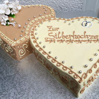 Herztorte Silberhochzeit