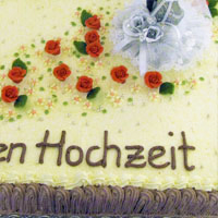 Torte zur Silberhochzeit